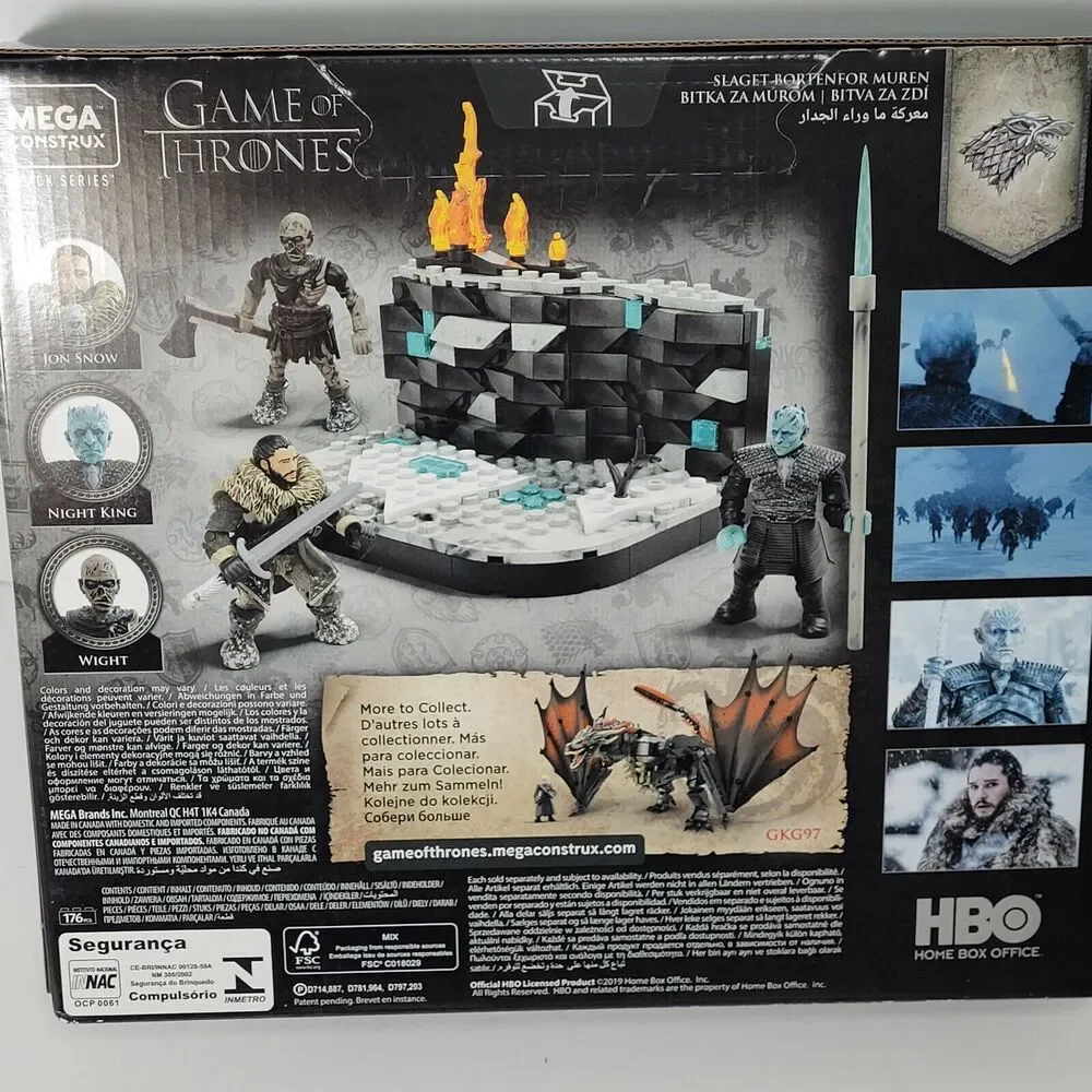 Mega Construx Game of Thrones Battle Beyond The Wall New Black Series 176 Pieces